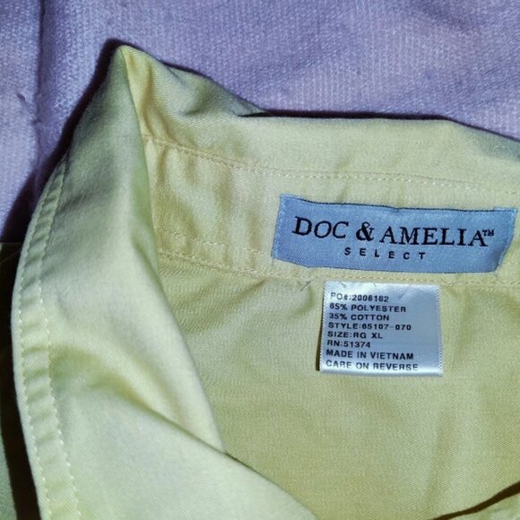 Doc & Amelia Select Long Sleeve XL Light Yellow Button Front Shirt MAC Tools. - Picture 6 of 8